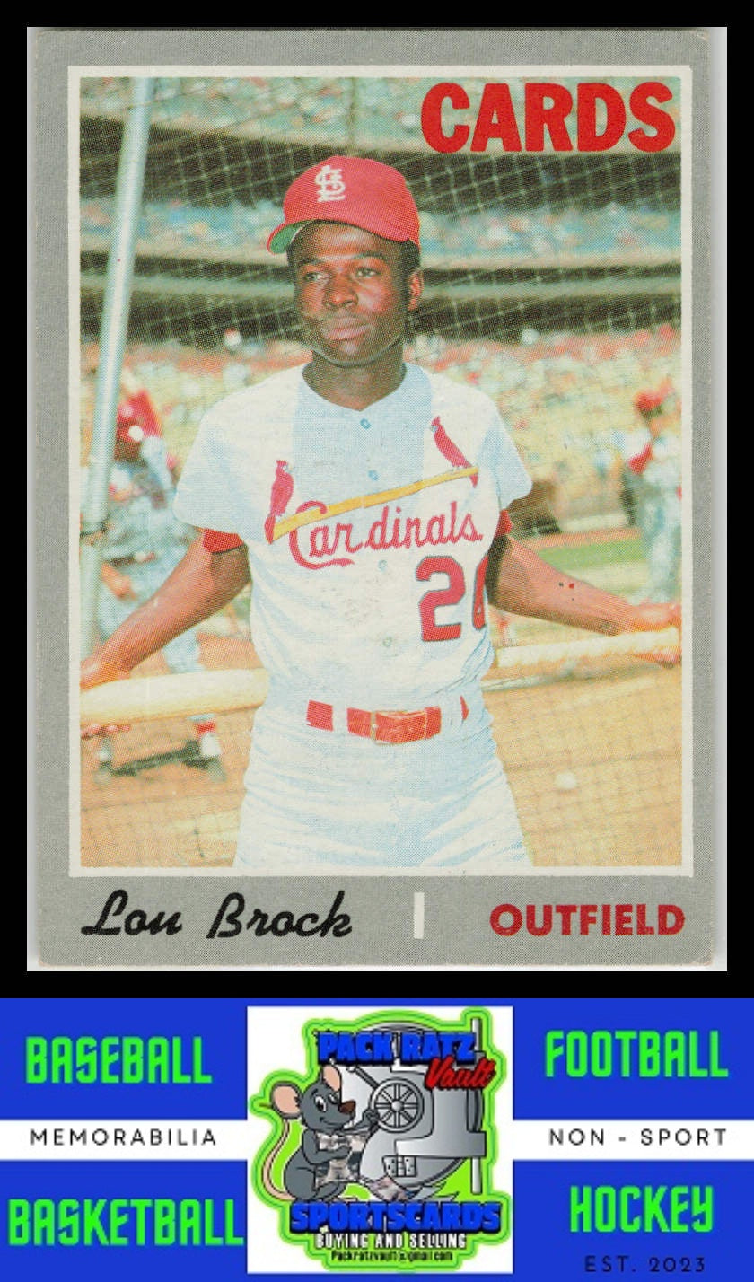 1970 Topps #330 Lou Brock EX