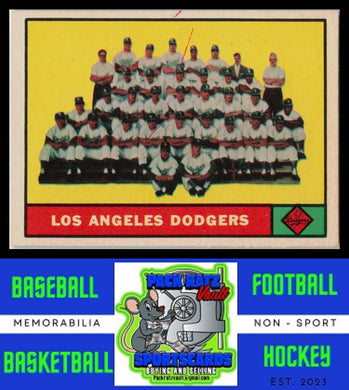 1961 Topps #86 Los Angeles Dodgers TC Good