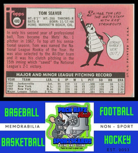 1969 Topps #480 Tom Seaver VG+