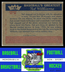 1959 Fleer Ted Williams #47 Ted Williams VG