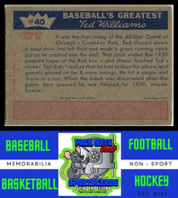 Load image into Gallery viewer, 1959 Fleer Ted Williams #40 Ted Williams VG