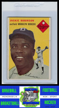 Load image into Gallery viewer, 1954 Topps #10 Jackie Robinson 60 Years of Original Back EX+
