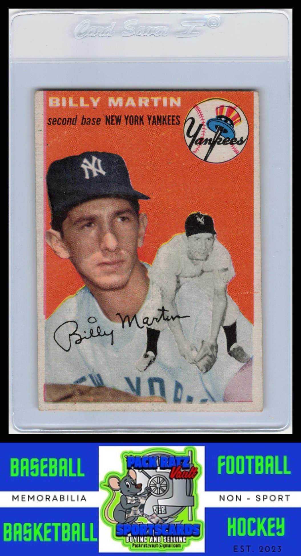 1954 Topps #13 Billy Martin EX