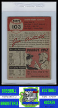 Load image into Gallery viewer, 1953 Topps #103b Joe Astroth Bio uses black text EX