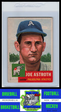 Load image into Gallery viewer, 1953 Topps #103b Joe Astroth Bio uses black text EX