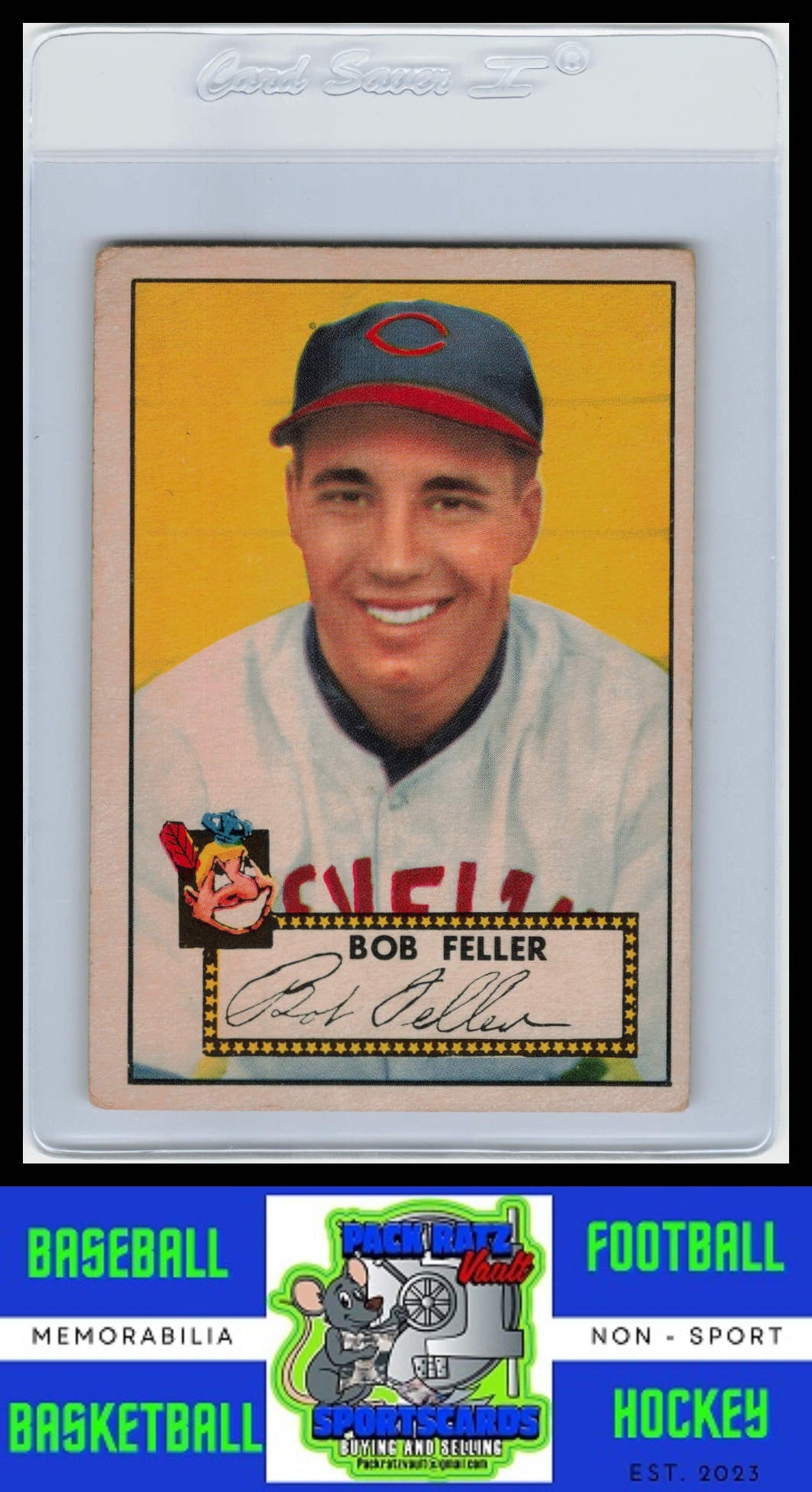 1952 Topps #88 Bob Feller VG+