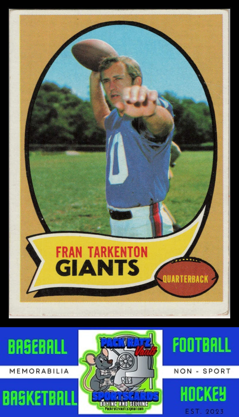 1970 Topps #80 Fran Tarkenton VG