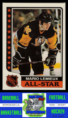 1986 Topps #9 Mario Lemieux Sticker Inserts EX