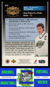 1995 Upper Deck #G13 Playoff - Most Points In a Finals Series Wayne Gretzky's Record Collection EX