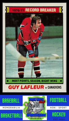 1977 Topps #214 Guy Lafleur EX