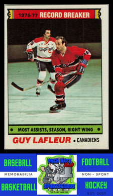 1977 Topps #218 Guy Lafleur EX