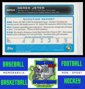 2009 Derek Jeter Bowman Draft Picks & Prospects #BDPW4     