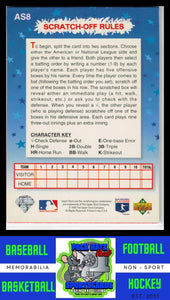 1993 Upper Deck Fun Pack #AS8 Marquis Grissom / Ken Griffey Jr. All-Star Scratch-Off NM/M