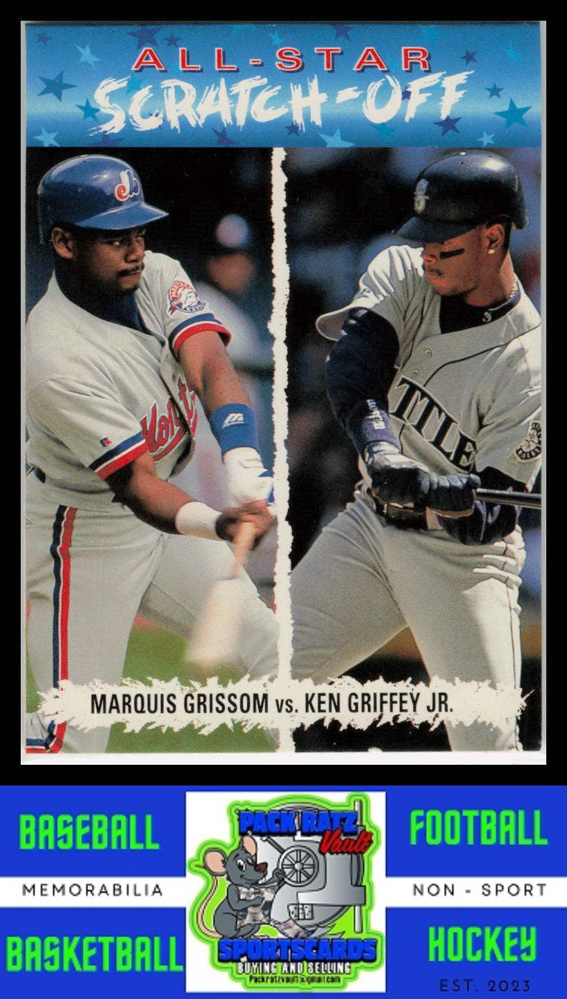 1993 Upper Deck Fun Pack #AS8 Marquis Grissom / Ken Griffey Jr. All-Star Scratch-Off NM/M