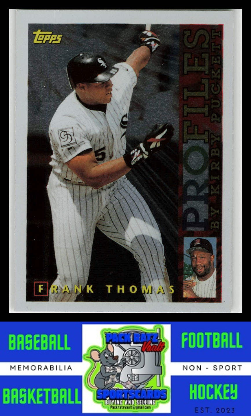 1996 Topps #AL-09 Frank Thomas Profiles by Kirby Puckett AL NM/M