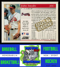 Load image into Gallery viewer, 1994 Score #366 John Smoltz Gold Rush NM/M