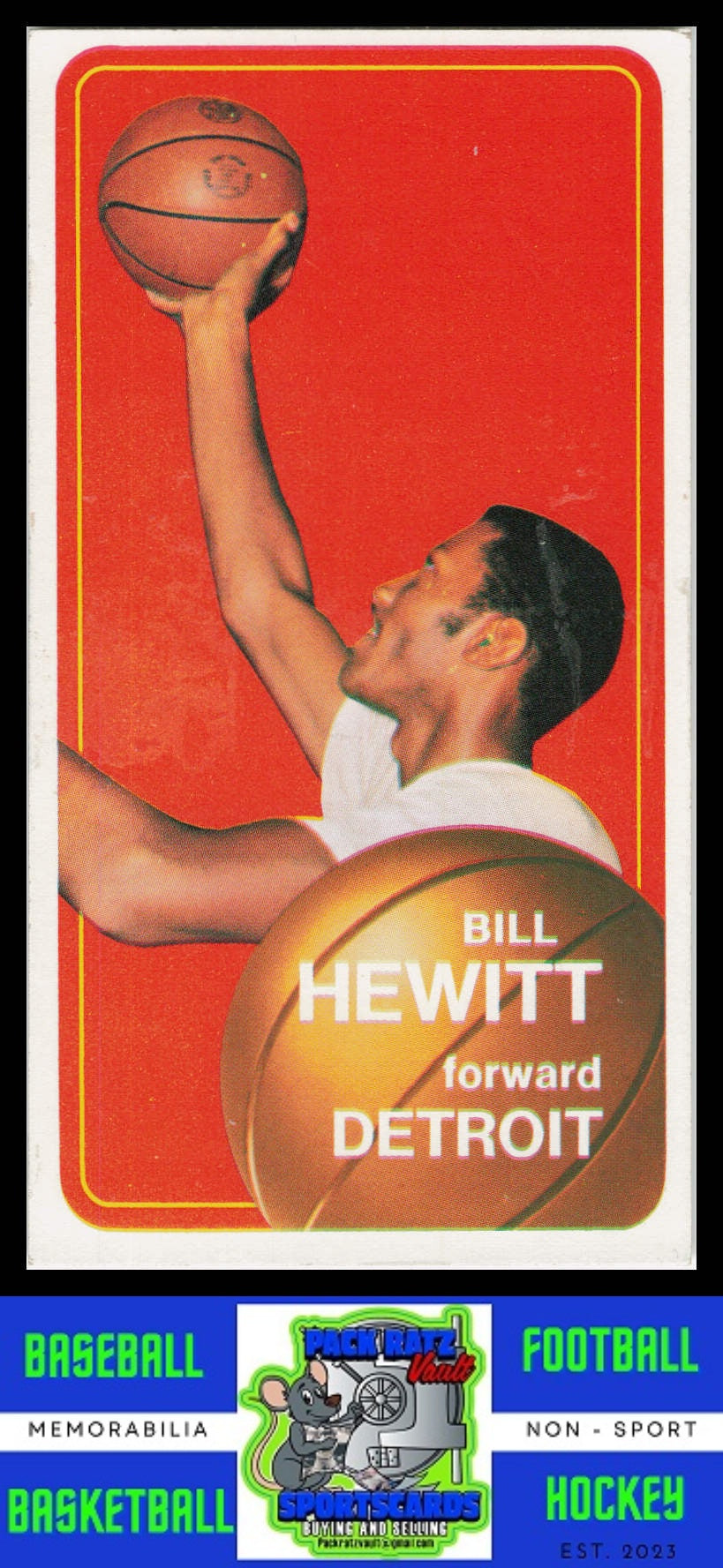 1970 Topps #56 Bill Hewitt VG+ EX