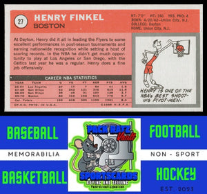 1970 Topps #27 Henry Finkel VG+ EX