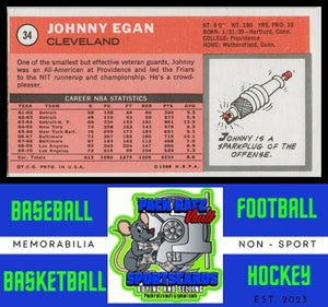 1970 Topps #34 Johnny Egan VG+ EX