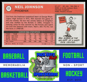 1970 Topps #17 Neil Johnson VG+ EX