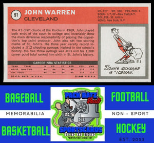 1970 Topps #91 John Warren VG+ EX