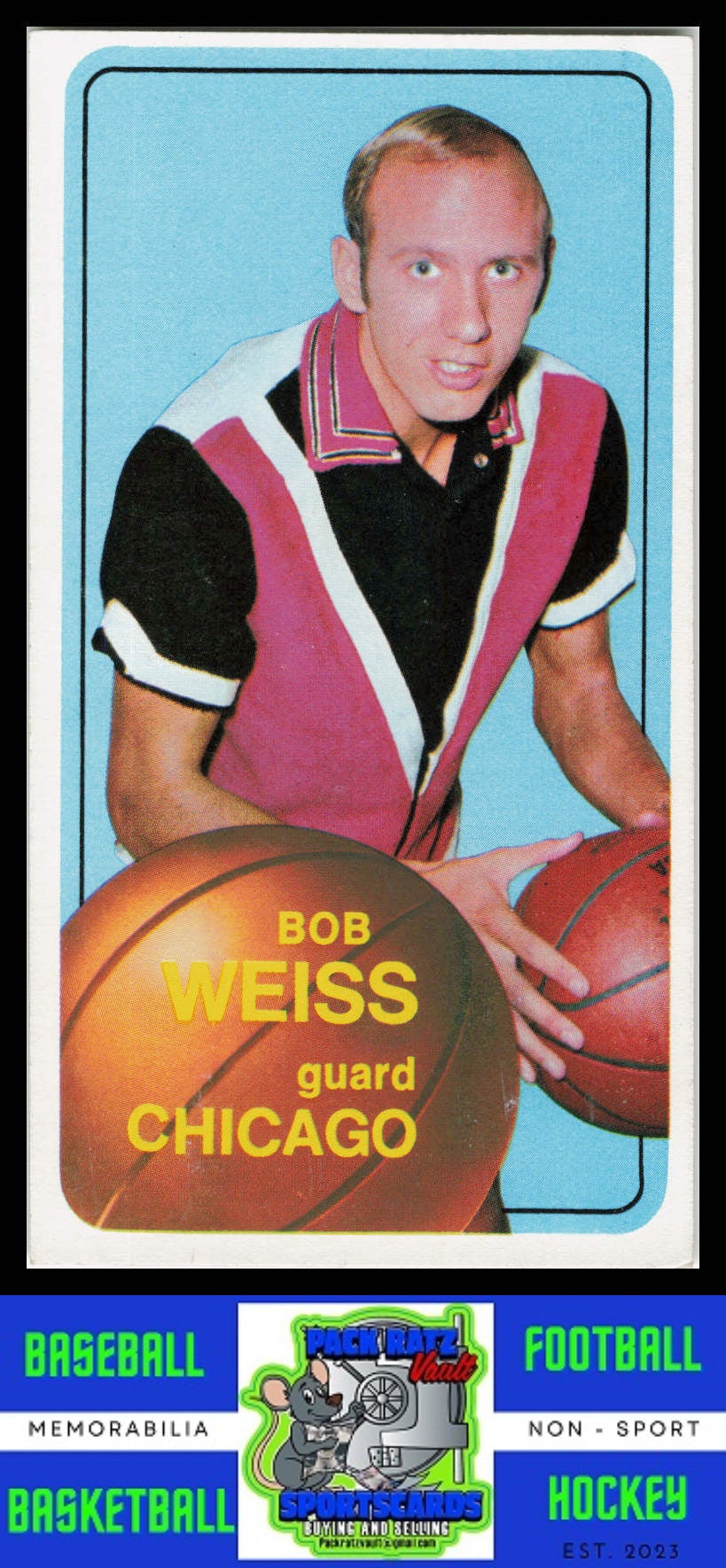 1970 Topps #16 Bob Weiss VG+ EX