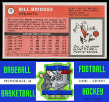 Load image into Gallery viewer, 1970 Topps #71 Bill Bridges VG+ EX