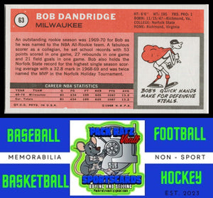 1970 Topps #63 Bob Dandridge VG+ EX