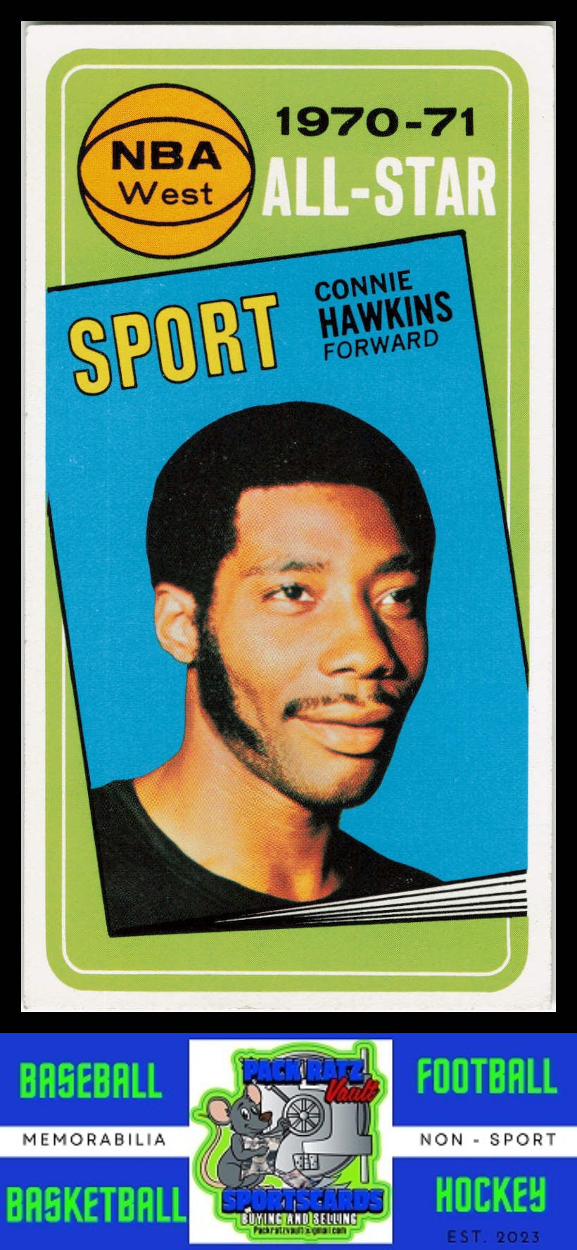 1970 Topps #109 Connie Hawkins EX