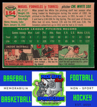 Load image into Gallery viewer, 1954 Topps #154 Mike Fornieles G / Pin Hole