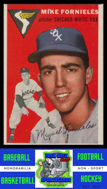 1954 Topps #154 Mike Fornieles G / Pin Hole