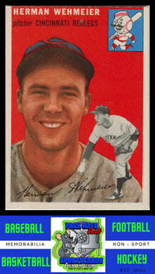 1954 Topps #162 Herm Wehmeier G / Pin Hole