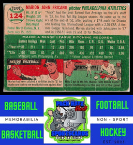 1954 Topps #124 Marion Fricano Poor