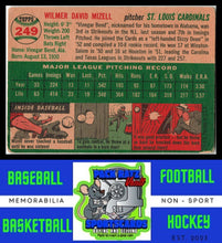 Load image into Gallery viewer, 1954 Topps #249 Wilmer Mizell Poor