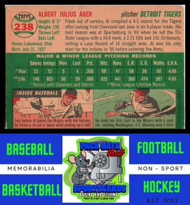 1954 Topps #238 Al Aber Poor