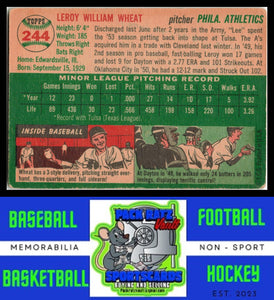 1954 Topps #244 Leroy Wheat G