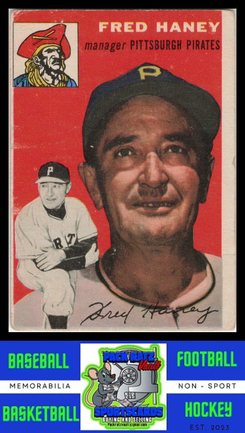 1954 Topps #75 Fred Haney Poor / G