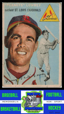 1954 Topps #158 Peanuts Lowrey Poor