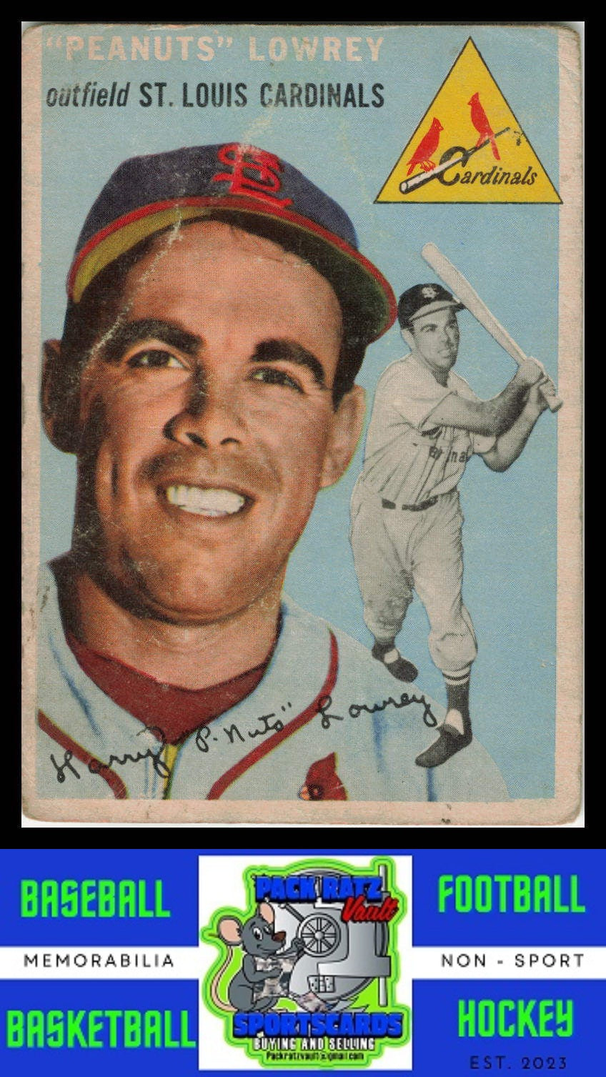 1954 Topps #158 Peanuts Lowrey Poor