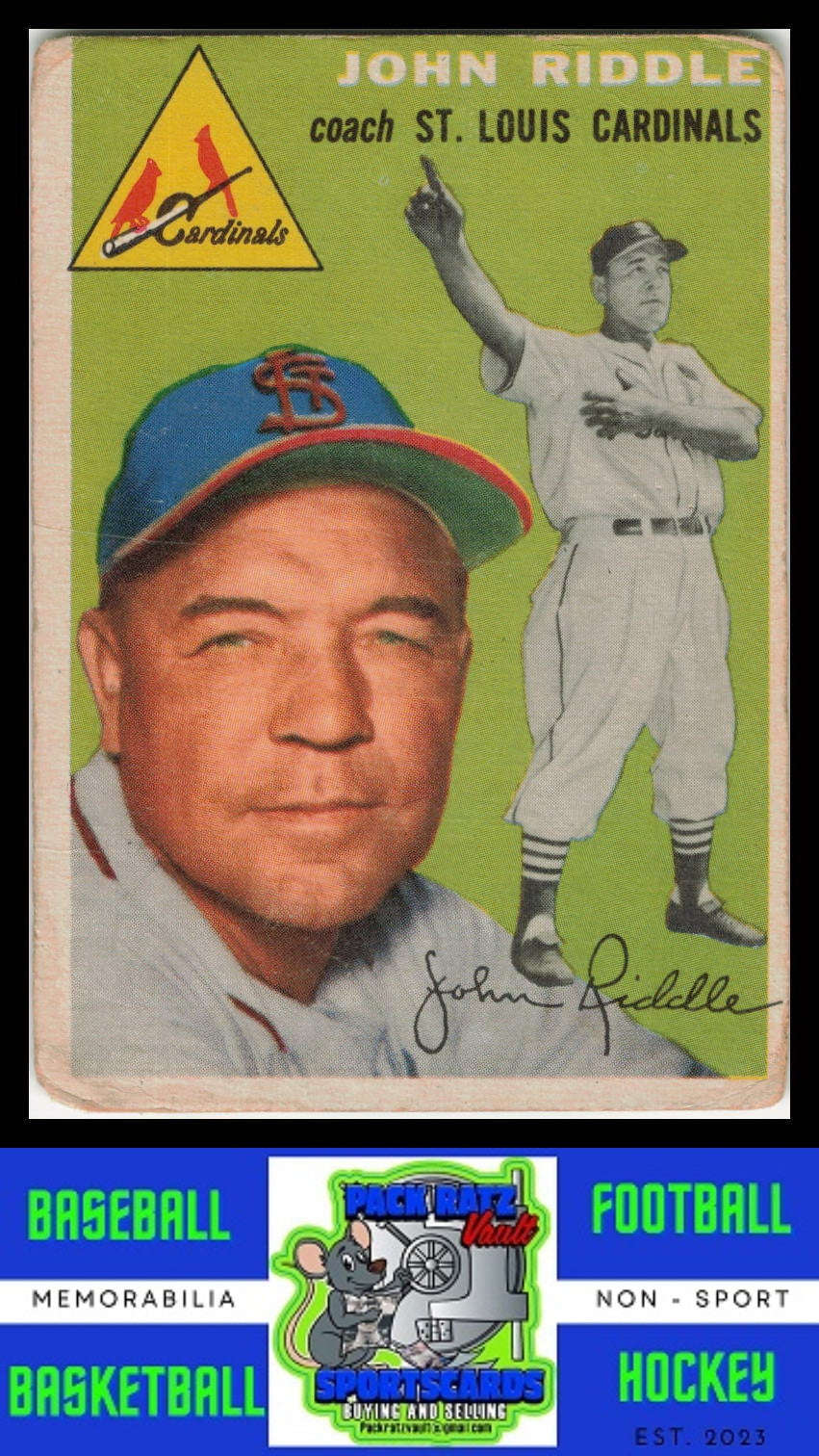 1954 Topps #147 Johnny Riddle Poor