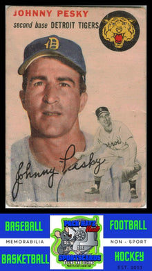 1954 Topps #63 Johnny Pesky Poor