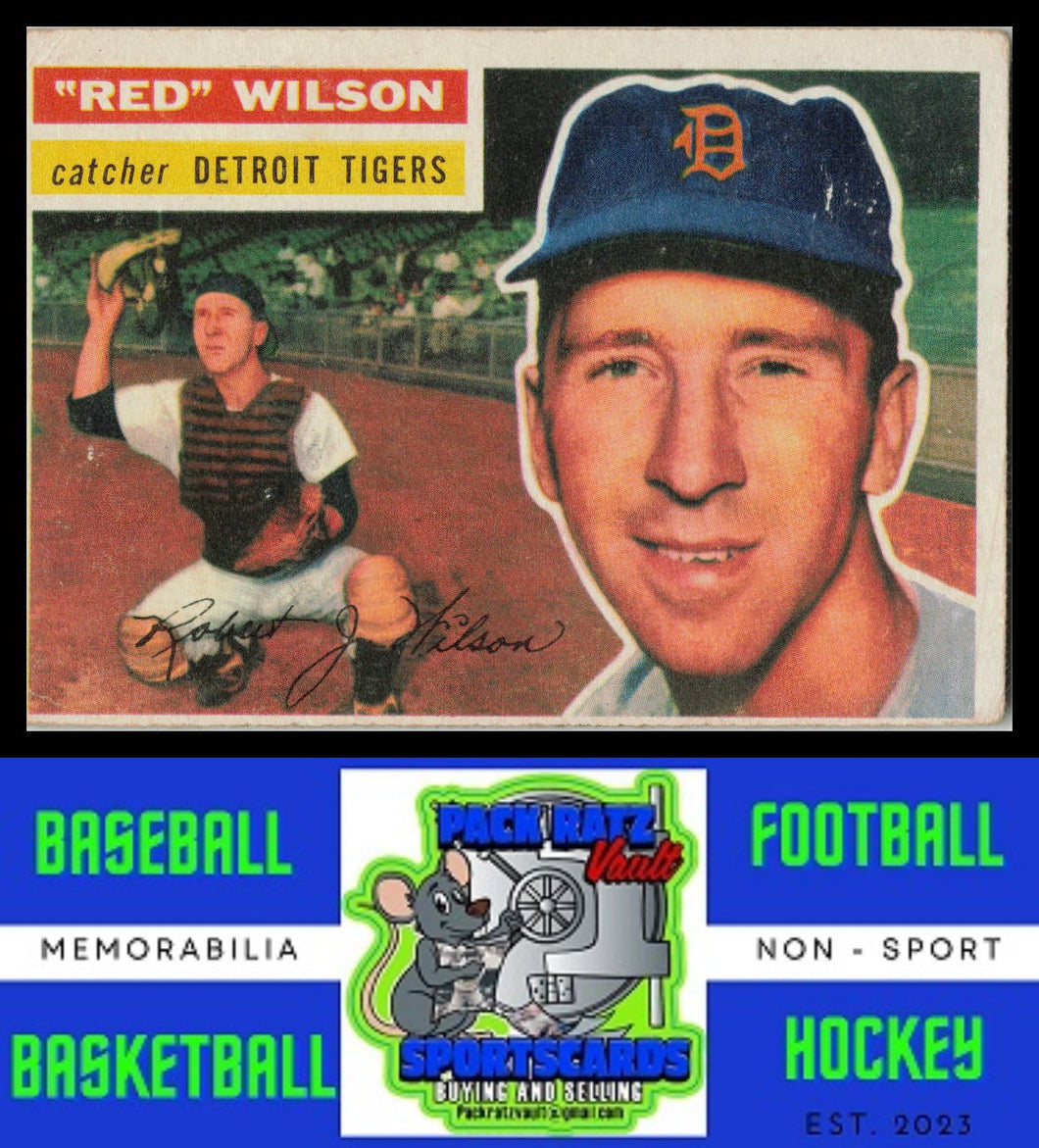 1956 Topps #92b Red Wilson Gray Back VG