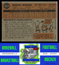 Load image into Gallery viewer, 1960 Topps #365 Minnie Minoso Good / Crease