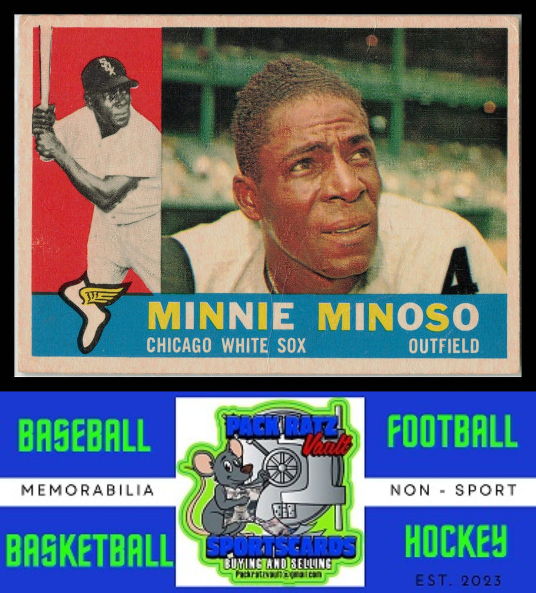 1960 Topps #365 Minnie Minoso Good / Crease