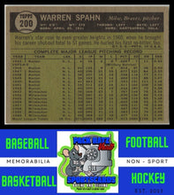 Load image into Gallery viewer, 1961 Topps #200 Warren Spahn G / VG / Crease / Surface