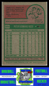 1975 Topps #320 Pete Rose VG / Crease 