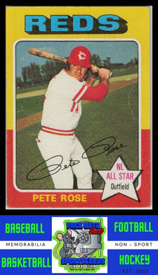 1975 Topps #320 Pete Rose VG / Crease 