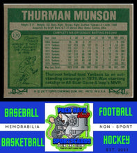 Load image into Gallery viewer, 1977 Topps Cloth Stickers #32 Thurman Munson good / Crease