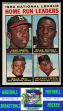 Load image into Gallery viewer, 1964 Topps #9 1963 National League Home Run Leaders LL VG/EX