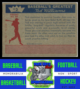 1959 Fleer Ted Williams #3 Ted Williams VG+